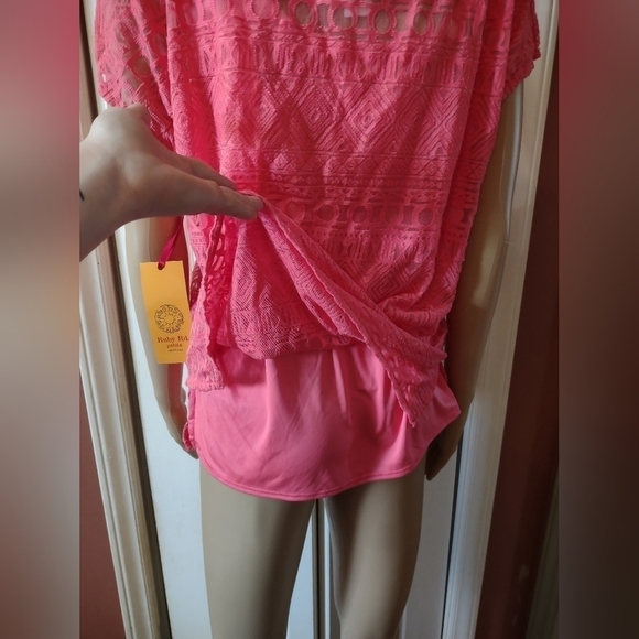 NWT Ruby Rd Petite Woman's Size pm petite medium double layered blouse shirt top - Picture 5 of 6